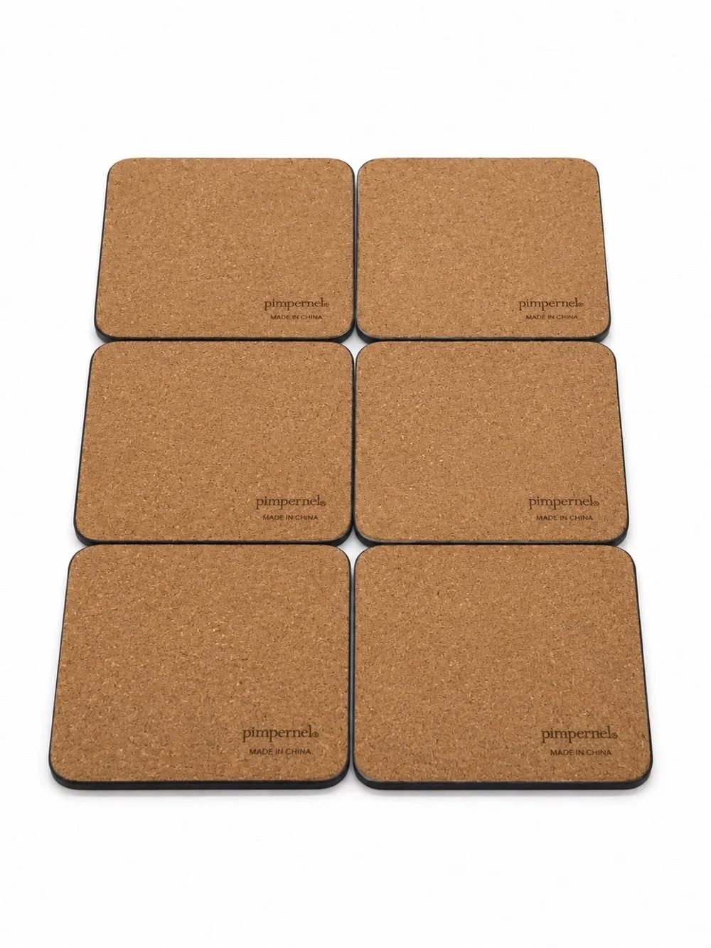 PIMPERNEL SPODE CHRISTMAS TREE COASTERS SET OF 6